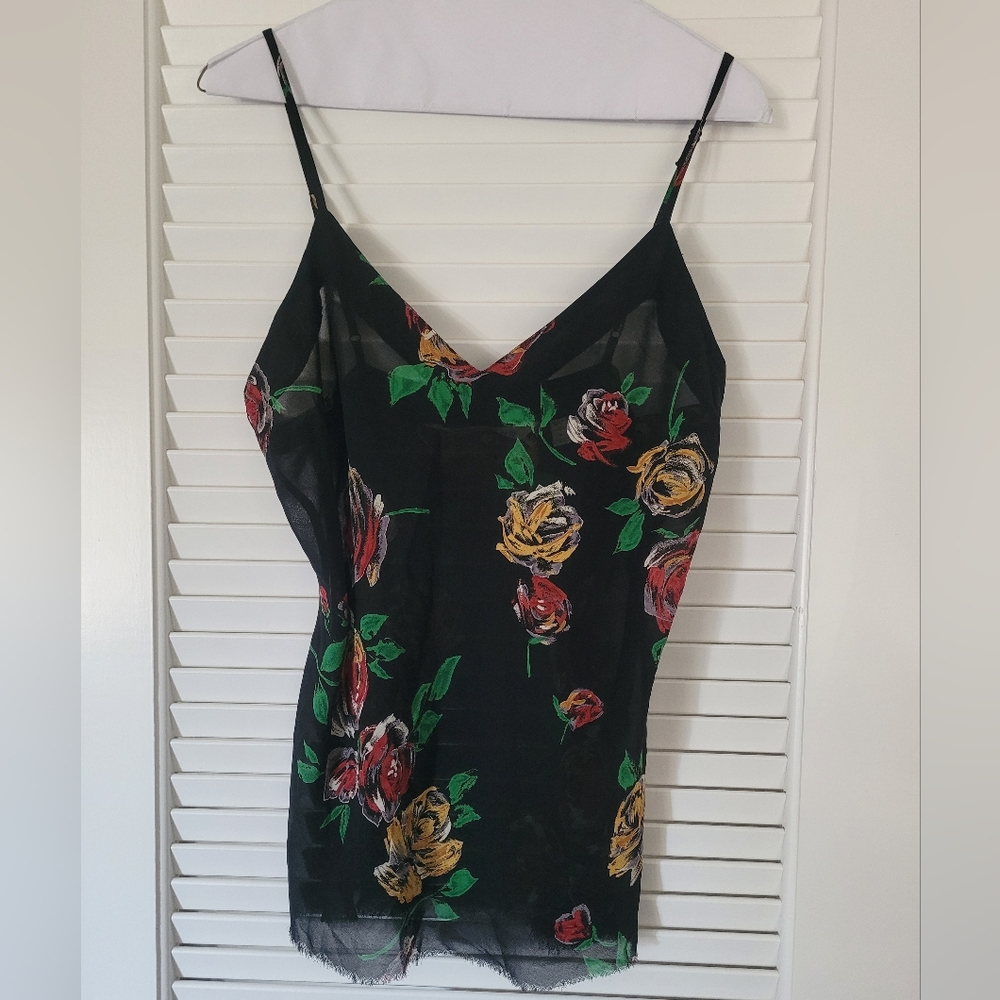 Victoria's Secret Black Floral Cami